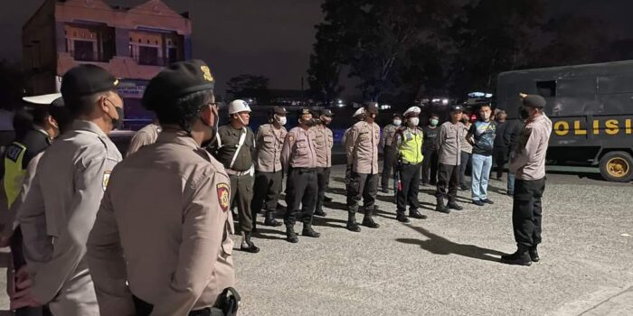 Personil Gabungan Sat Polres Binjai Dan Sub Denpom Binjai Antisipasi Balap Liar Dan Knalpot Blong