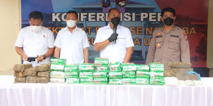 Amankan 14 Pelaku, Polda Sumut Sita 30 Kg Sabu dan 10 Kg Ganja