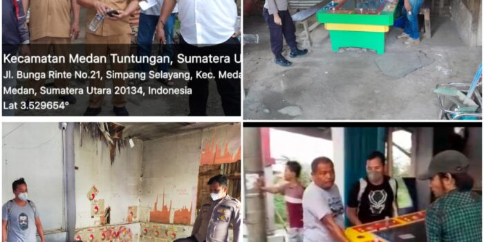 Polsek Medan Tuntungan Grebek Lapak Judi Tembak Ikan, Tiga Mesin Diamankan