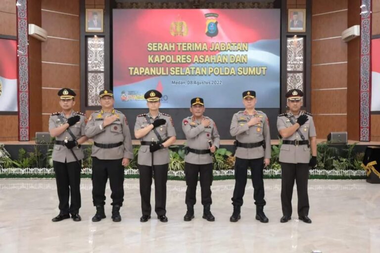 Sertijab 2 Kapolres, Kapolda Sumut Targetkan 1 Kecamatan 1 Polsek