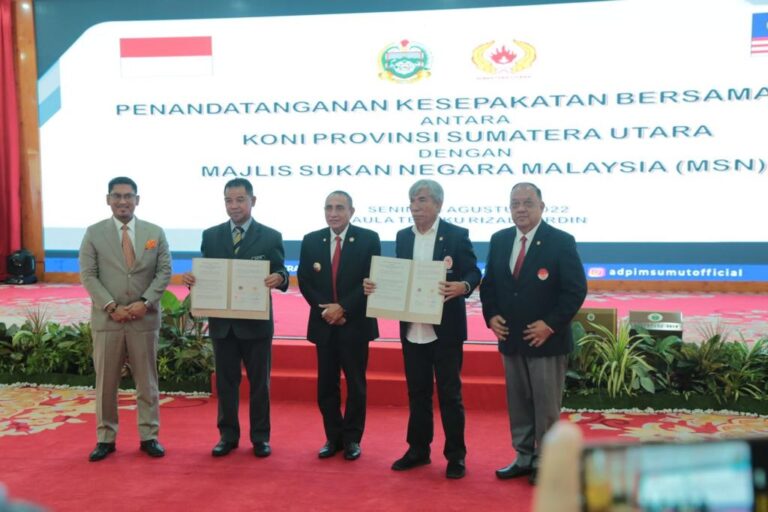 KONI Sumut MoU Dengan MSN Malaysia