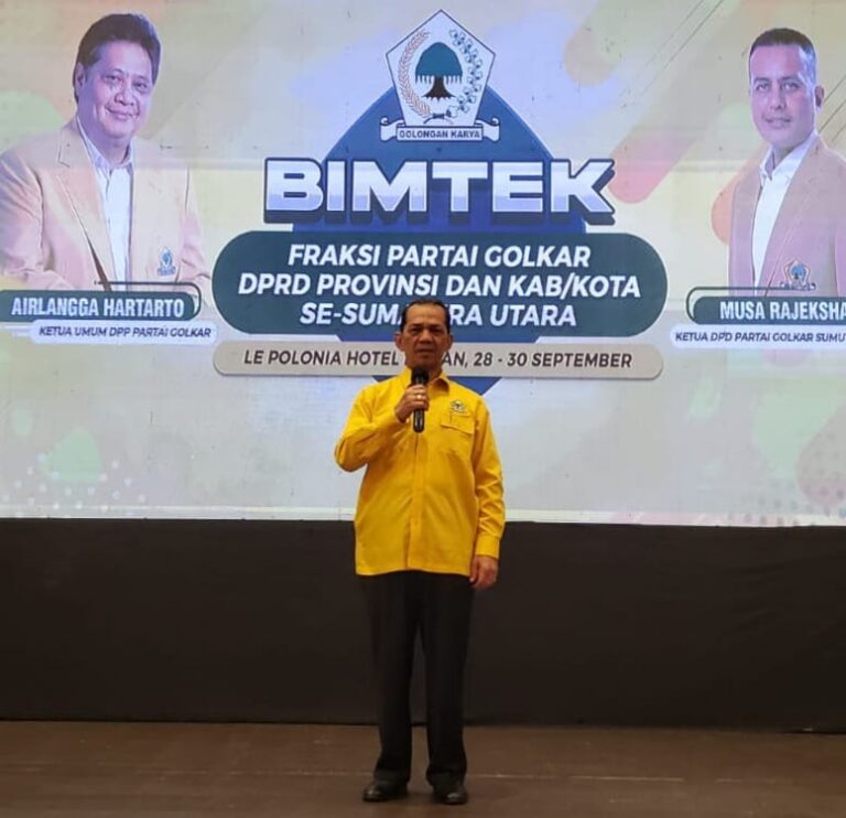 Syahrul Pasaribu Nara Sumber Bimtek Anggota Fraksi Golkar Se Sumut