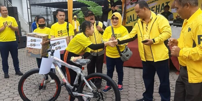 Perayaan HUT Golkar Ke-58 Kabupaten Karo Gelar Jalan Sehat Dan Bagi Bagi Hadiah