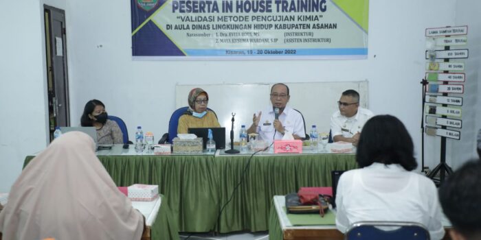 Sekdakab Asahan Buka In House Training Validasi Metode Pengujian Kimia Dinas Lingkungan Hidup