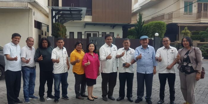 Panitia Natal PWI Sumut Audiensi ke Tokoh Masyarakat RE Nainggolan dan YSKI