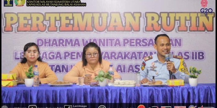 Kalapas Klas IIB Pulo Simardan Sangapta Surbakti : Dukung Karir Suami dan Suport Suami Apapun Kondisinya