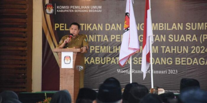 Lantik PPS Sergai, Wabup Tekankan Pentingnya Integritas