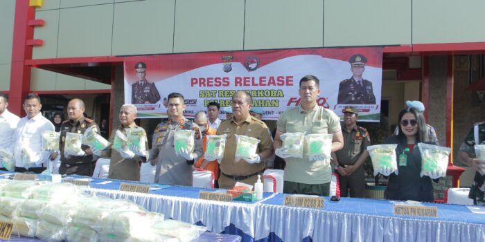 Bupati Asahan Ikuti Press Rilis Sat Res Narkoba Polres Asahan