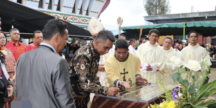 Peresmian Gereja Katolik Stasi Berastepu, Theopilus Ginting Apresiasi Panitia