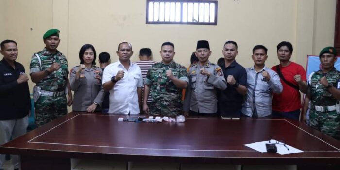 Polres Labuhanbatu bersama Kodim 0209/LB berhasil menangkap 4 (empat) pelaku Narkoba