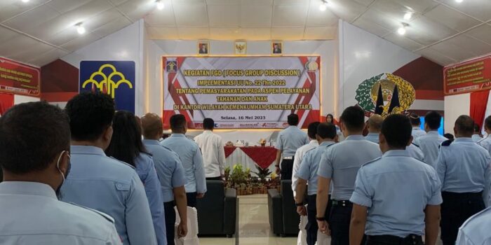 Lapas Pancur Batu ikuti FGD Implementasi Pelayanan Tahanan dan Anak 