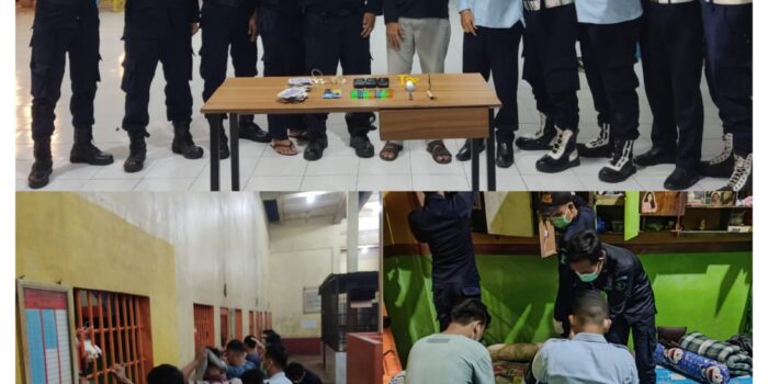 Lapas kelas IIA Labuhan Ruku Razia Dadakan Kamar Hunian Warga Binaan Pemasyarakatan