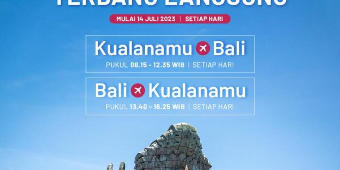 Terbang Langsung Ke Bali dari Kualanamu Tanpa Transit, Ini Pesawatnya 