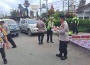 Kapolres Tanah Karo AKBP Wahyudi Rahman Terjun Langsung Sampaikan Tertib Berlalu Lintas Kepada Masyarakat