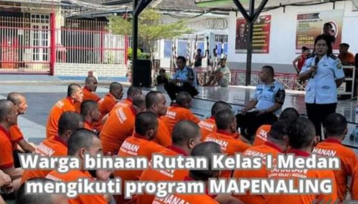 Rutan Kelas I Medan Kanwil Kemenkumham Sumut Adakan Mapenaling Bagi WBP Yang Baru Masuk