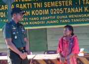 Dapatkan Program Bedah Rumah, Dandim 0205/TK Letkol Inf Benny Angga Serahkan Kunci kepada Sinta Ginting