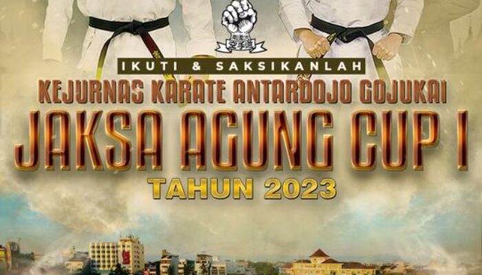 Catat Tanggalnya, Kejuaraan Nasional Karate Antar Dojo Gojukai Jaksa Agung Cup 1