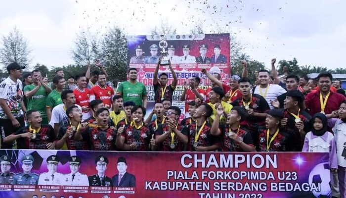 Barusta FC Juarai Turnamen Sepak Bola Piala Forkopimda Cup U-23 Sergai 2023