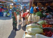 Babinsa Koramil 03/BT Kembali Berikan Himbauan Keamanan Kepada Pedagang dan Pengunjung Pusat Pasar Berastagi