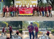 Lapas Kelas II A Labuhan Ruku Bersihkan Taman Makam Pahlawan Dalam Rangka HDKD ke-78 Tahun 2023