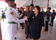 Dandim 0205/TK Letkol Inf Benny Angga Hadiri Upacara Pengukuhan Anggota Paskibraka di Pendopo Bupati Karo