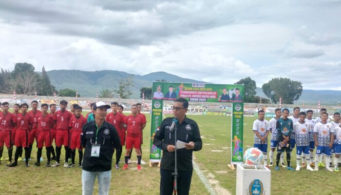 Plt Sekdakab Buka Turnamen Sepakbola Piala Pj Bupati Gayo Lues Tahun 2023