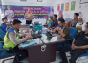 Sat lantas Polres Pelabuhan Belawan Sosialisasikan Kamseltibcar lantas Kepada Karyawan PT Gold Coin Indonesia