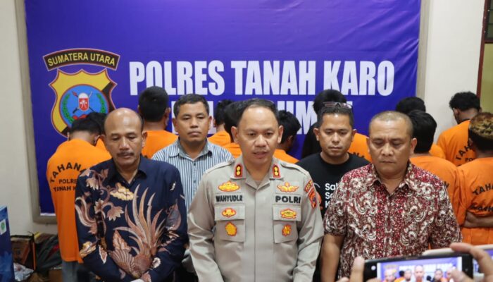 Polres Tanah Karo Gempur Peredaran Narkotika Secara Masif, Amankan 14 Pelaku Dalam Satu Minggu