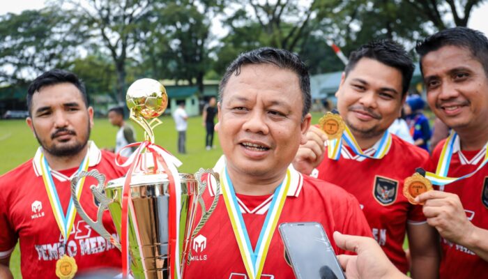 Bantai Pemko Lhokseumawe 6-1, Pemko Medan Juara Sepakbola Komwil I APEKSI