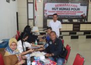 Semarakkan HUT Humas Polri ke 72, Polres Sergai dan wartawan Aksi Donor Darah