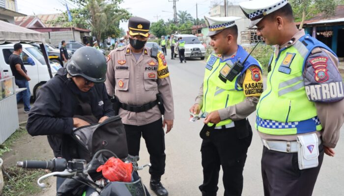 Cegah Kejahatan, Polres Sergai Gelar Razia