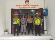 Tingkatkan keamanan Sat Lantas Polres Dairi lakukan patroli di Objek Penting Pemilu