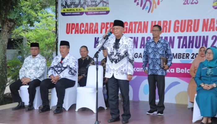 Bupati Asahan Pimpin Upacara Peringatan Hari Guru Nasional Ke 78 Tahun 2023