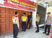 Tim Presisi Polres Aceh Barat, Patroli Kantor KIP, Panwaslih dan Gudang Logistik KIP