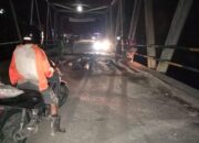 Badan Jalan Jembatan Titi Besi Ambruk, Arus Lalin Kembali Dialihkan