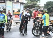 Kapolres Batu Bara Melaksanakan gowes kamtibmas, cooling system, Di Lima Puluh