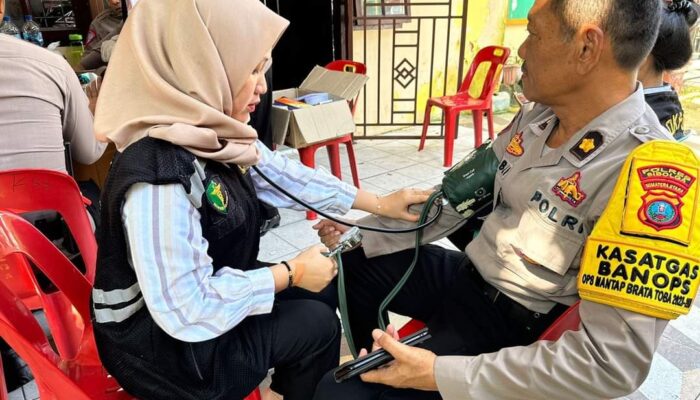 Polres Sibolga Gelar Pemeriksaan Kesehatan bagi Personel Pasca Pemilu 2024