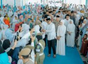 Bobby Nasution dan Ny Kahiyang Ayu Hadiri Peringatan Isra Mikraj di Masjid Raya Al Mashun