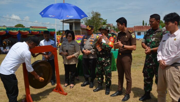 Hadiri Pembukaan TMMD Ke-119 TA 2024, Kapolres Tanah Karo AKBP Wahyudi Rahman Berikan Support