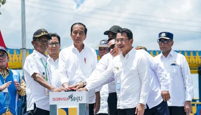 Presiden Joko Widodo Resmikan Bendungan dan Daerah Irigasi Gumbasa di Kabupaten Sigi