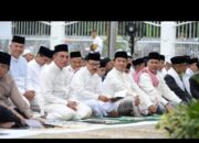 PJ Gubernur Sumut Hasanuddin Solat Idul Fitri Bareng Edy Rahmayadi