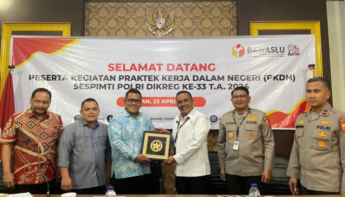 Bawaslu Sumut Bagikan Strategi Pengawasan Pemilu 2024 kepada Peserta PKDN Sespimti Polri