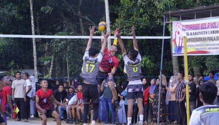 Bupati H. Edimin Buka Turnamen Volly D’Gamsu Cup