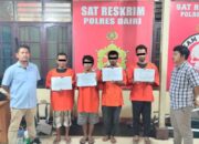 Sat Reskrim Polres Dairi Berhasil Meringkus Komplotan Pencuri Rumah Kosong