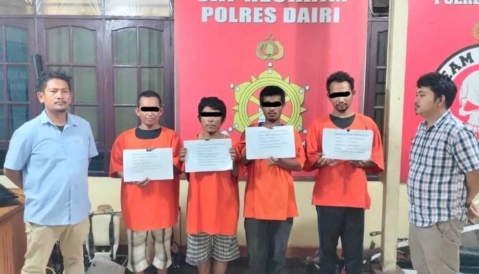 Sat Reskrim Polres Dairi Berhasil Meringkus Komplotan Pencuri Rumah Kosong