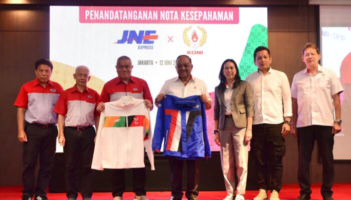 JNE dan KONI MoU Pengembangan Olahraga Nasional