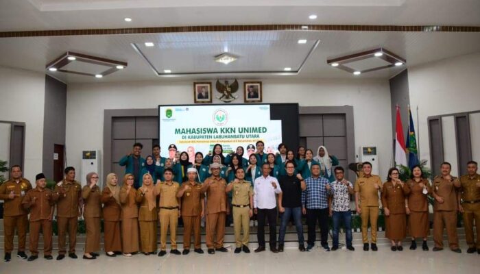 Pemkab Labuhanbatu Utara Sambut Mahasiswa KKN Universitas Negeri Medan