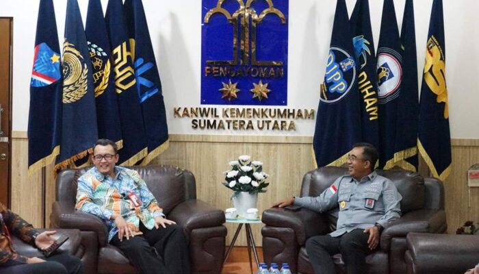 Kakanwil Kemenkumham Sumut dan BPIP Bahas Sinergi Pelaksanaan Tugas dan Fungsi