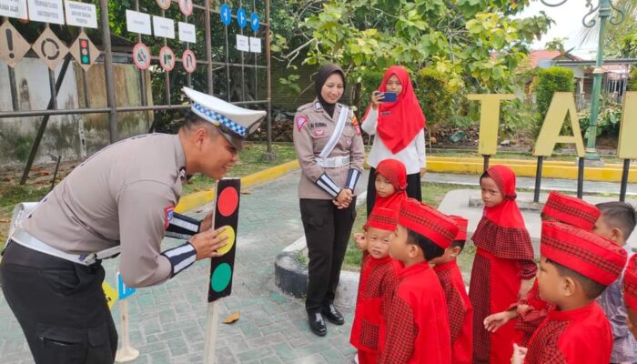 Satlantas Polresta Palangka Raya Gelar Dikmas Murid TK Nurul Jannah