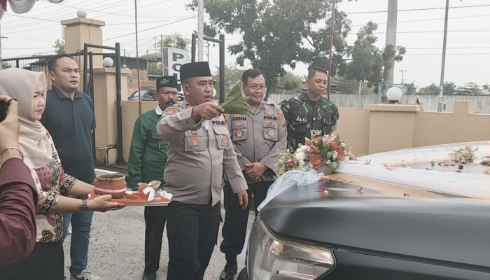 Polsek Perbaungan Gelar Ritual Tampung Tawar, Sambut Mobil Patroli Baru untuk Kamtibmas